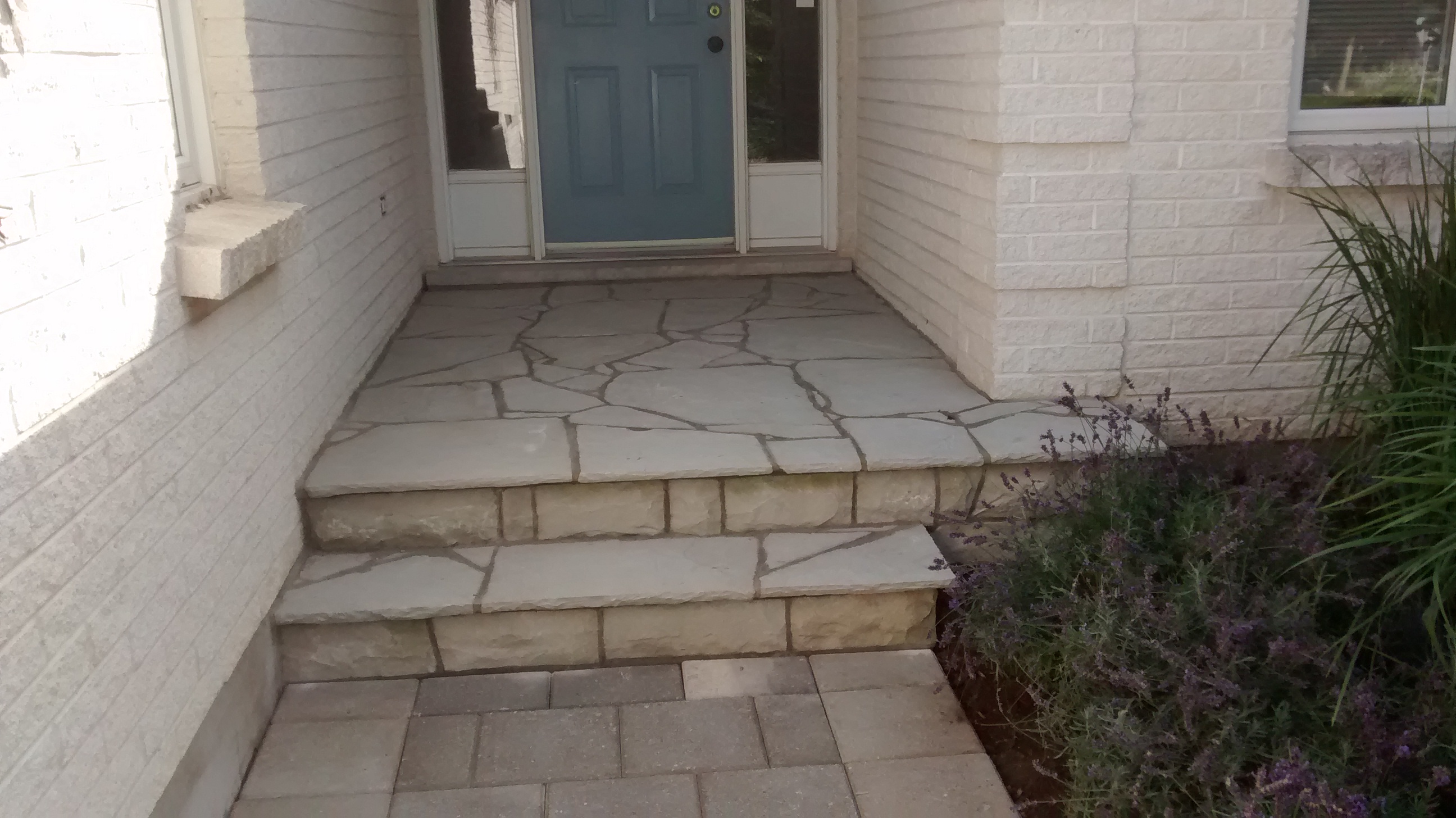 Random flagstone porch London Ontario